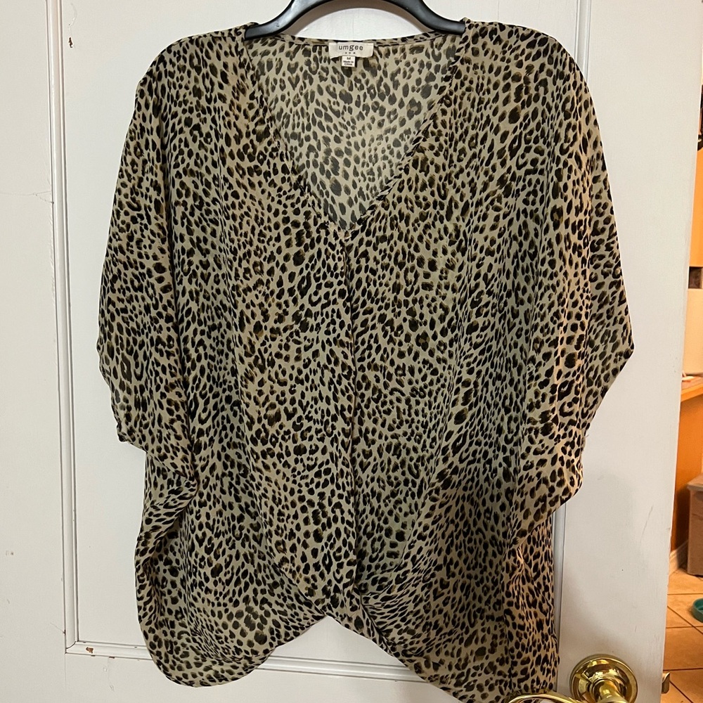 Leopard print blouse